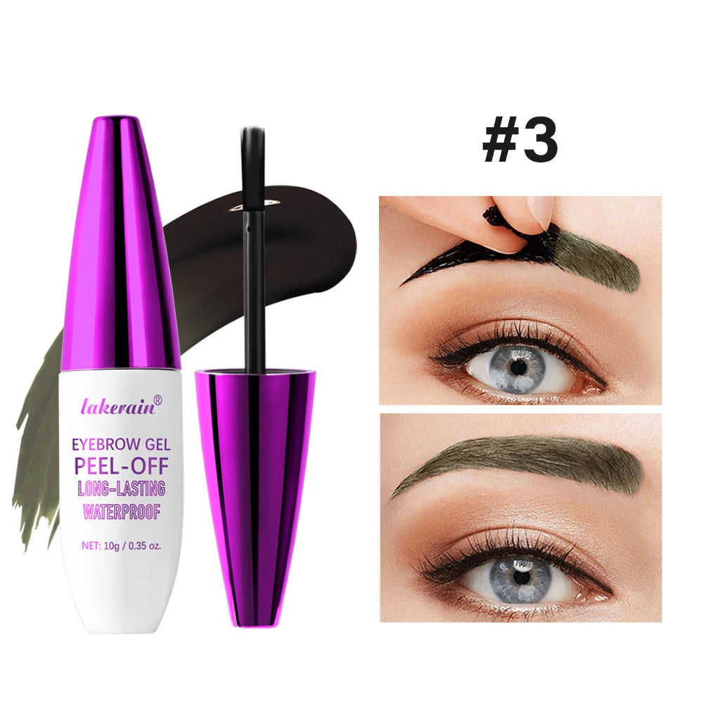 Waterproof Peel-Off Eyebrow Tint Gel for Long-Lasting Natural Brows - 21