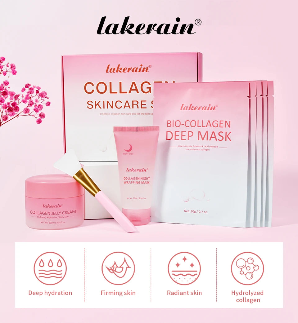 Collagen Skincare Set for Deep Hydration and Radiant Skin Repair - 7