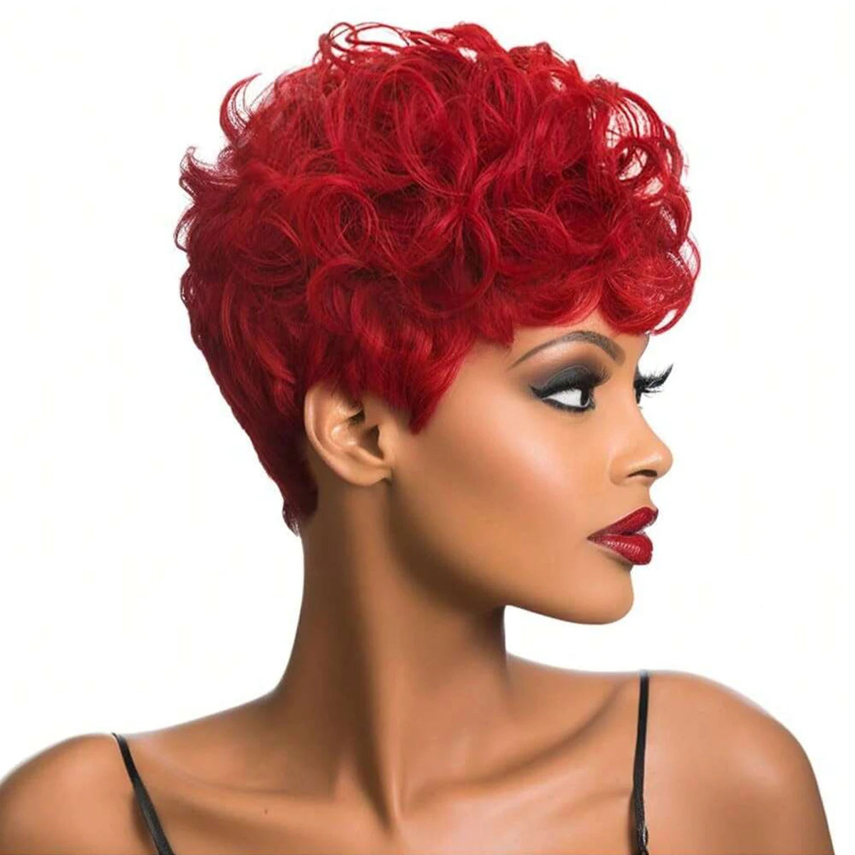 Short Curly Pixie Cut Wig for Daily Wear