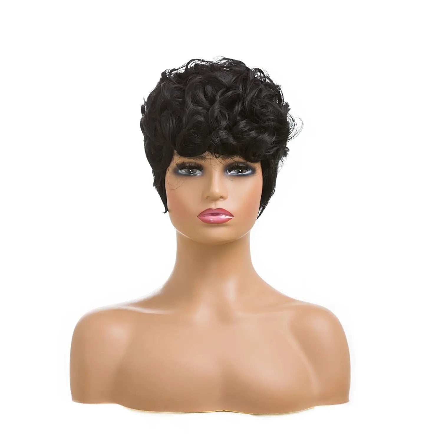 Short Curly Pixie Cut Wig for Daily Wear - 6