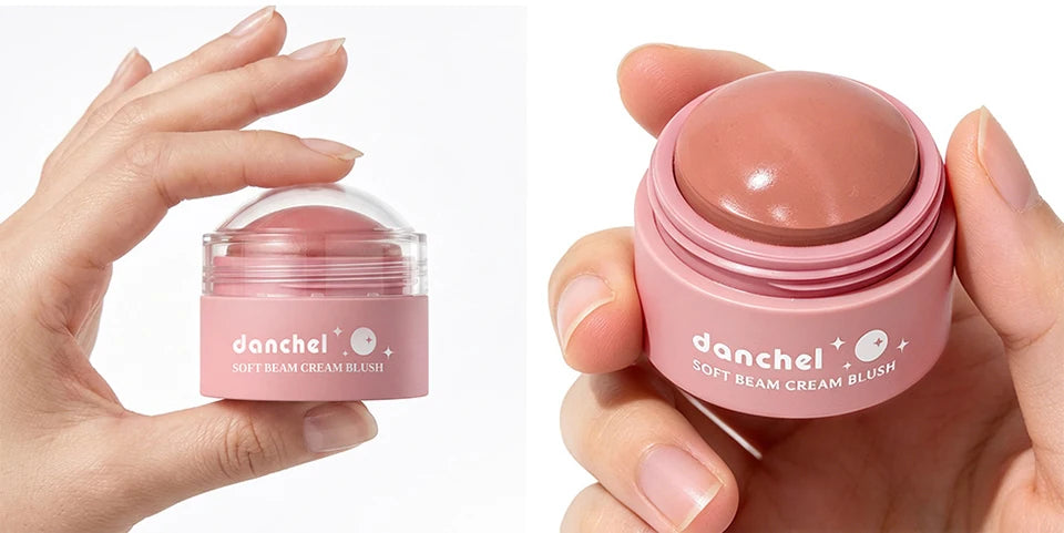 Long-Lasting Soft Cream Blush for Cheeks, Lips, and Eyes