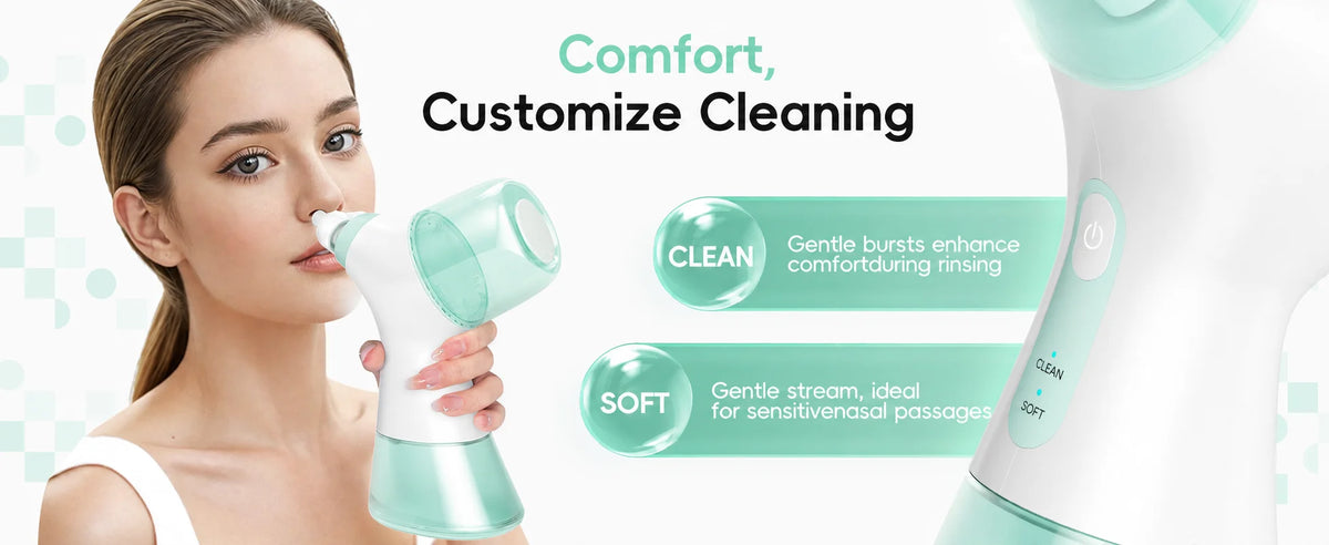 Electric Nasal Irrigator for Sinus Congestion and Allergy Relief