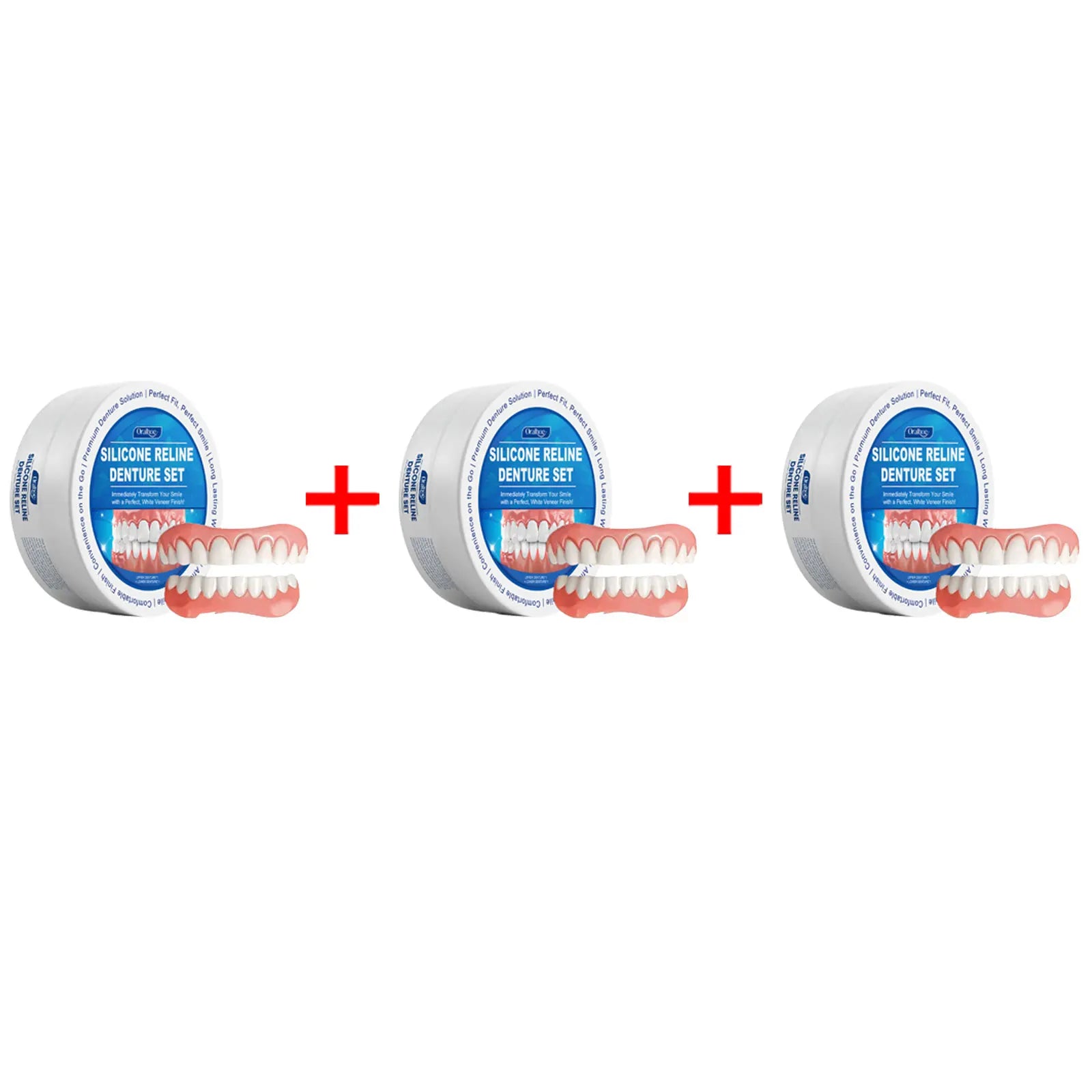 Soft Silicone Denture Reline Kit for Comfortable Temporary Dental Repair - 22
