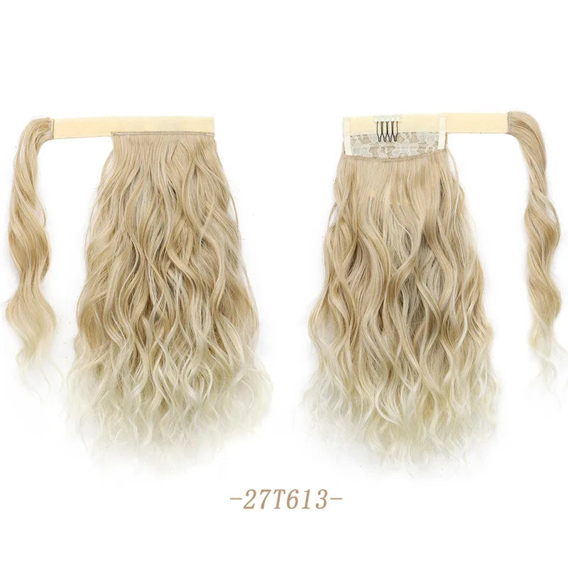 Short Curly Water Ripple Ponytail Hair Extension for Instant Volume - 17