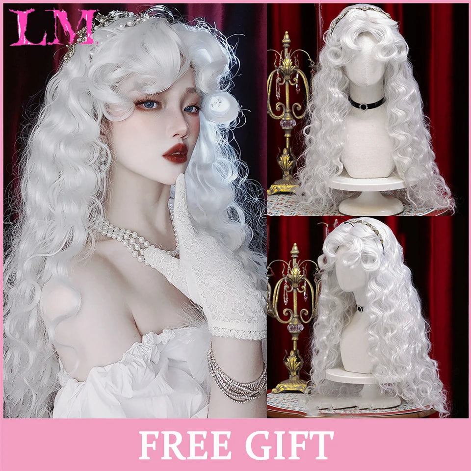 24-Inch Long Pink Cosplay Wig for Costumes - 81