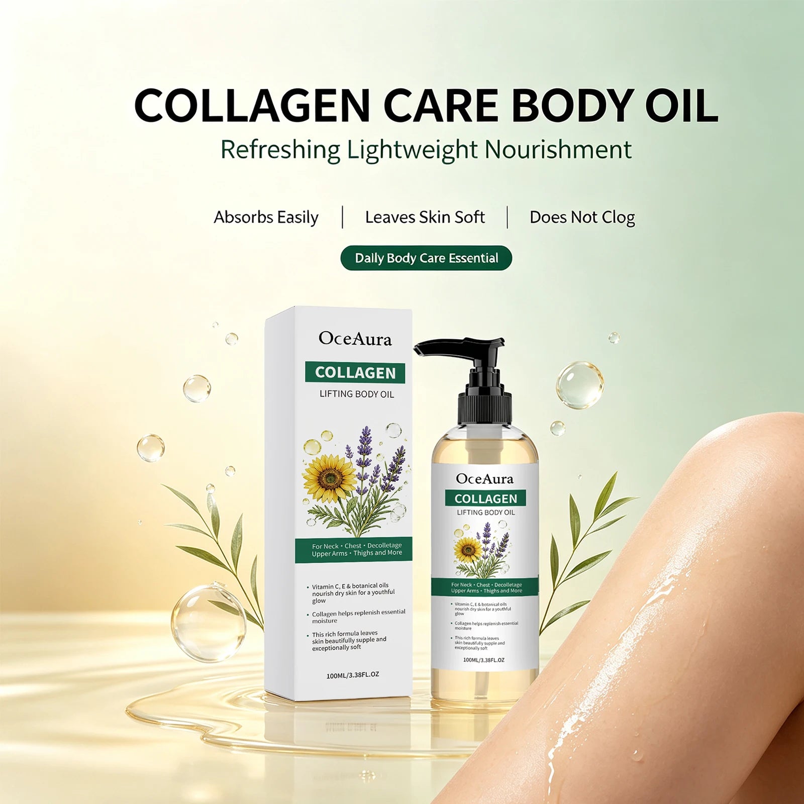 Collagen Nourishing Body Oil for Smooth Hydrated Skin - 2