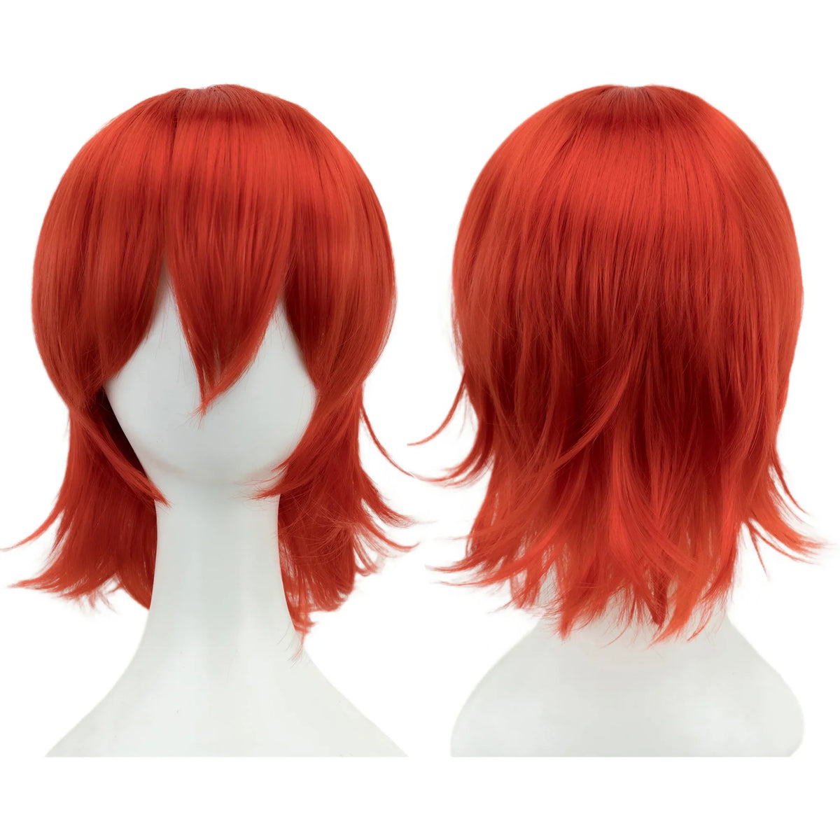 Short Bob Cosplay Wig with Bangs for Halloween and Costume Parties