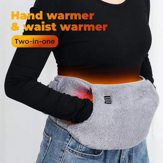 Electric Heated Waist Belt and Hand Warmer for Comfort and Pain Relief