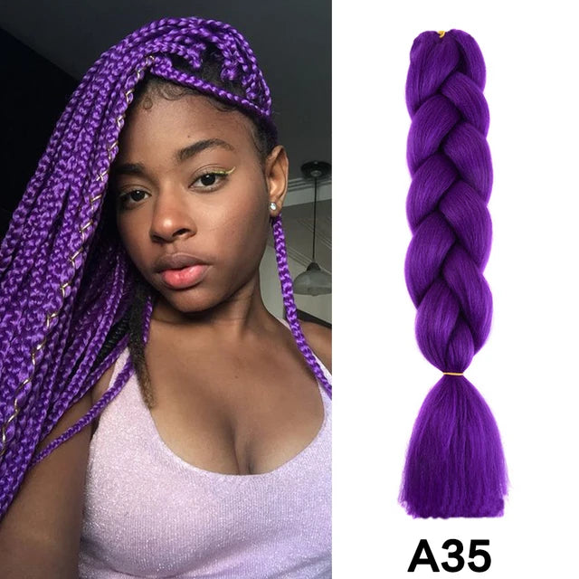 24-Inch Jumbo Synthetic Braiding Hair Extensions - 11