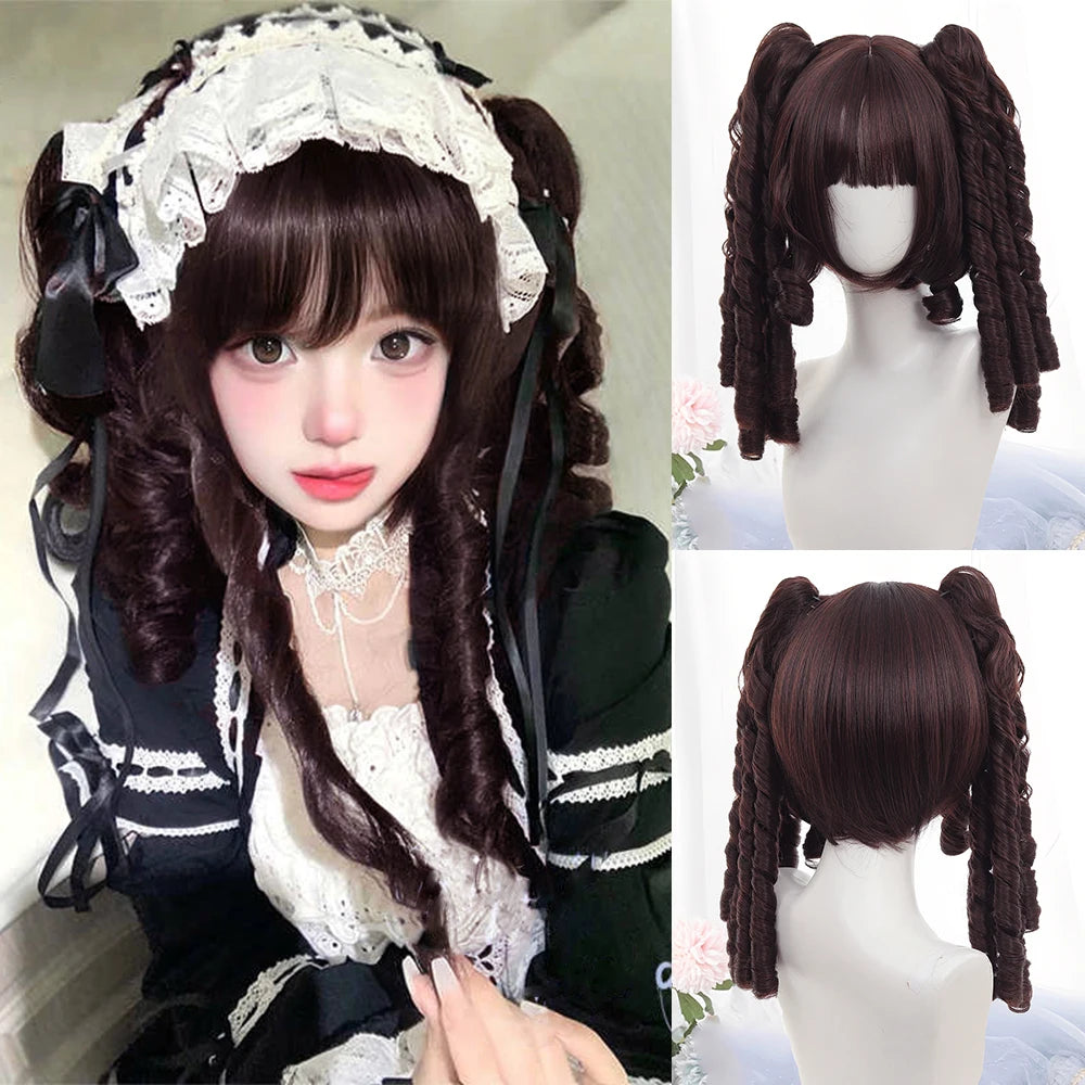 Long Wavy Blonde Cosplay Wig with Bangs - 50
