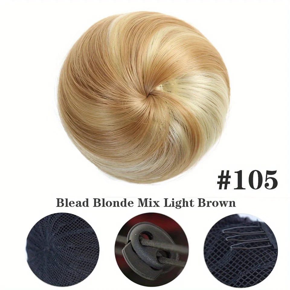 Messy Bun Hair Extension with Elastic Band