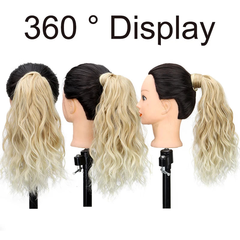 14-Inch Wavy Wrap-Around Clip-In Ponytail Hair Extension - 8