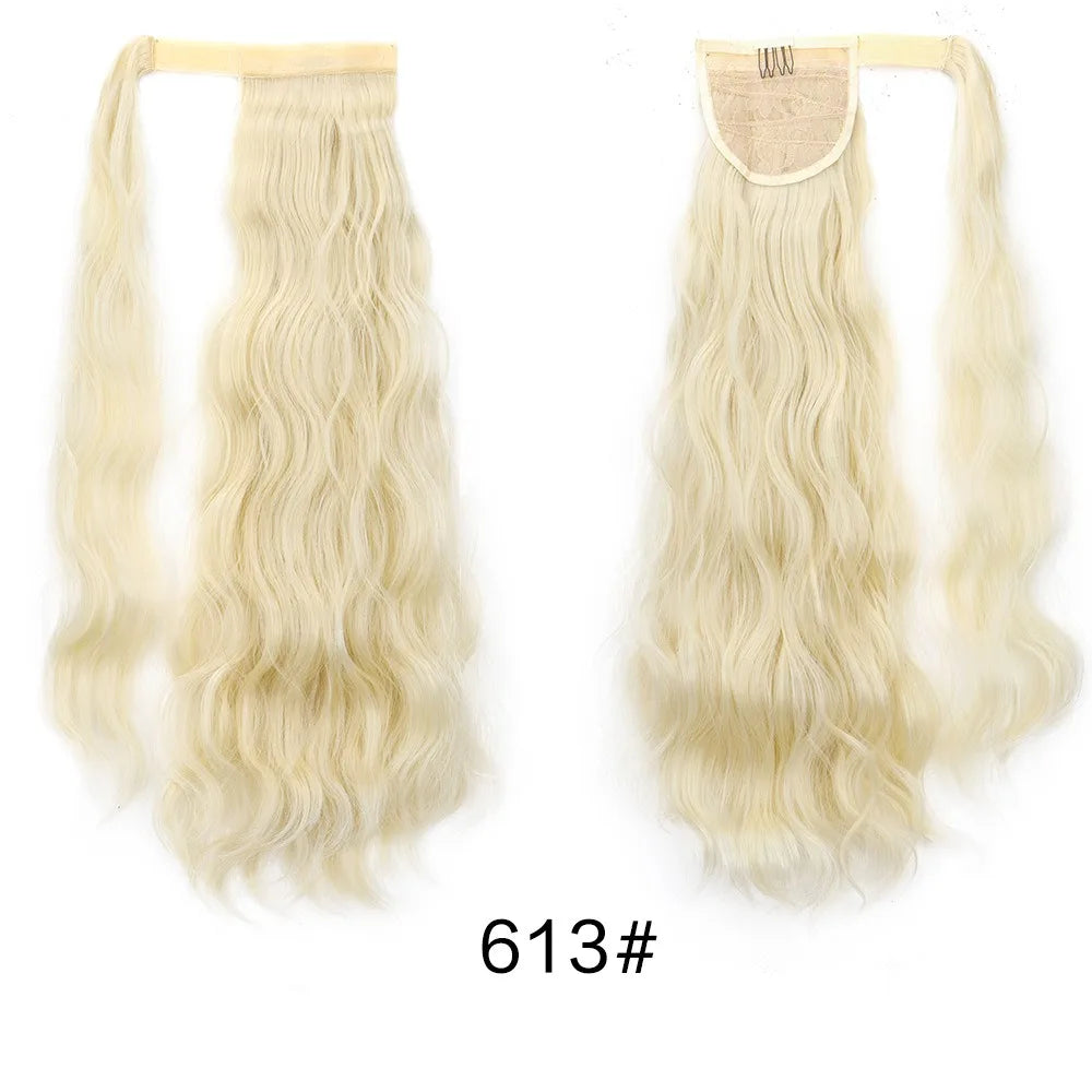 22-Inch Wavy Wrap-Around Ponytail Hair Extension