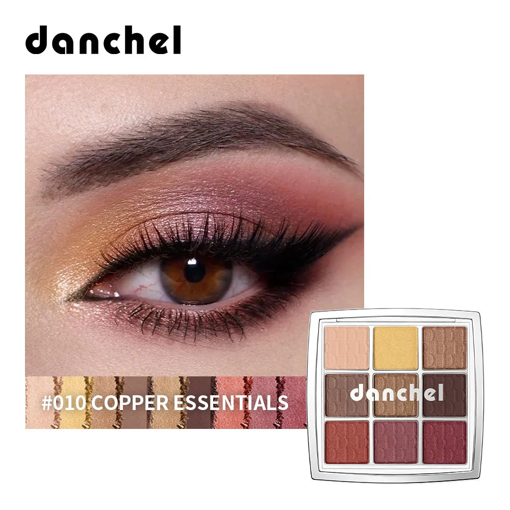 9-Color Professional Eyeshadow Palette for Matte and Shimmer Eye Makeup - 23