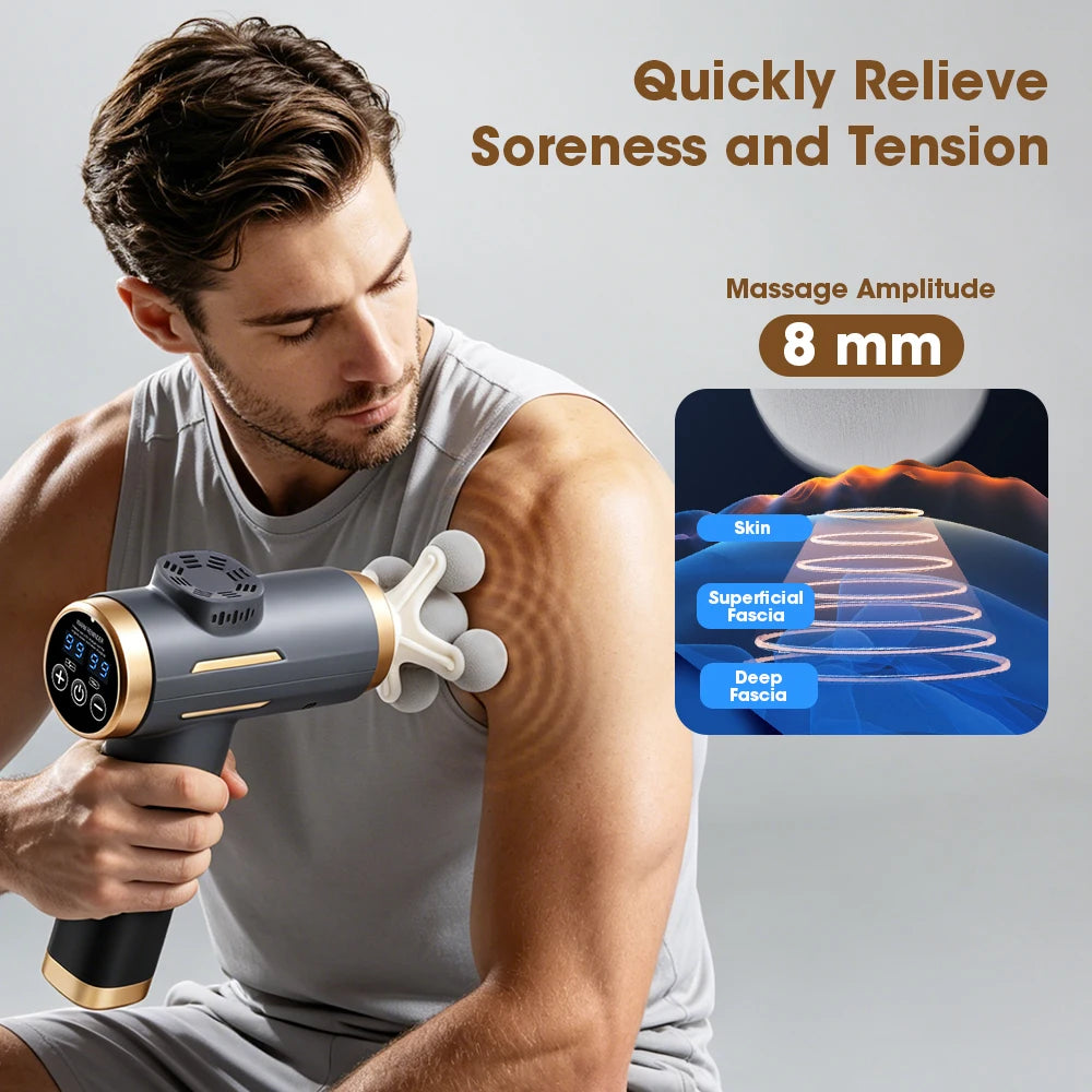 Professional Deep Tissue Percussion Massage Gun for Muscle Recovery