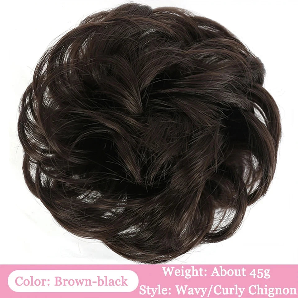 Messy Bun Hair Extension with Elastic Band - 20