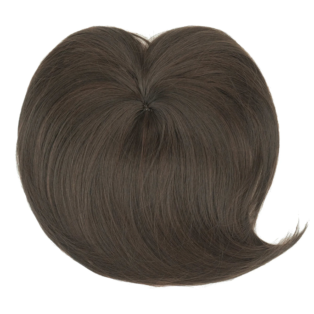 Clip-In Synthetic Hair Topper with Bangs for Natural Volume