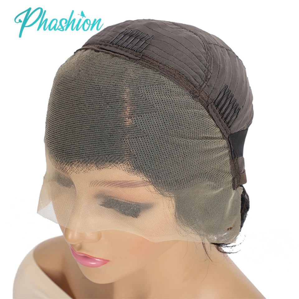 Pixie Cut Human Hair Bob Wig with Lace Frontal - 11