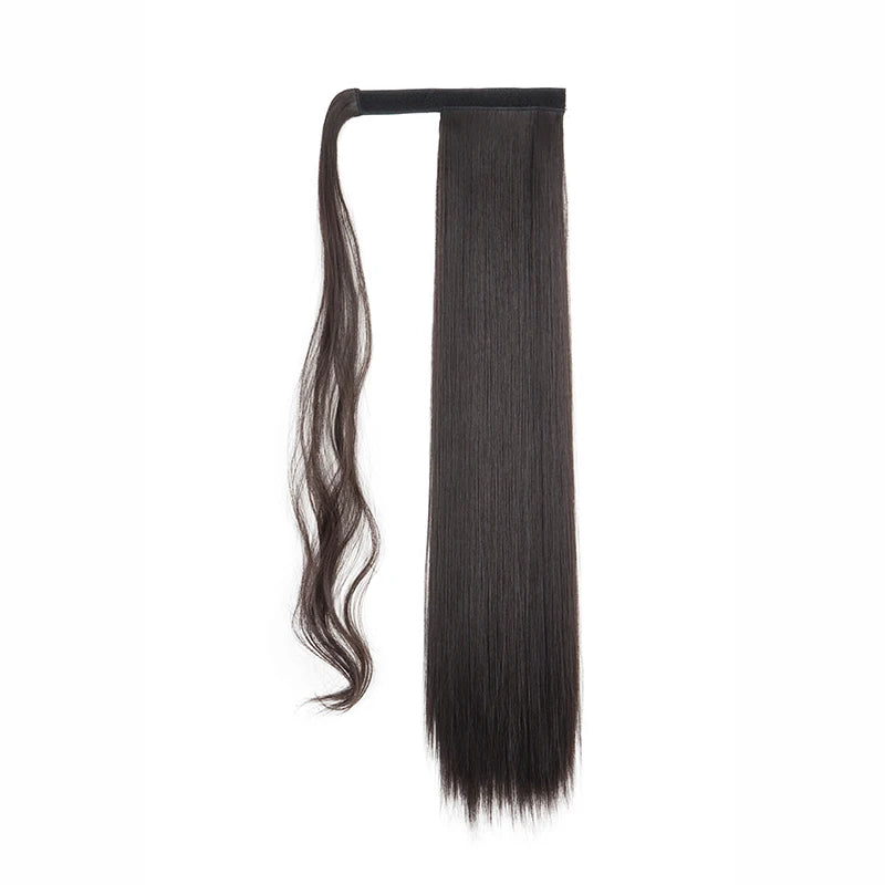 Long Straight Wrap Around Ponytail Clip-In Hair Extension for Women
