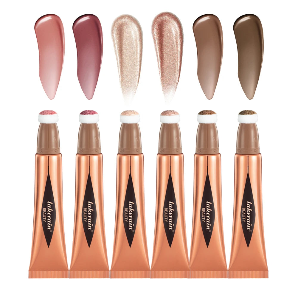Liquid Face Contour and Highlighter Wand with Cushion Applicator