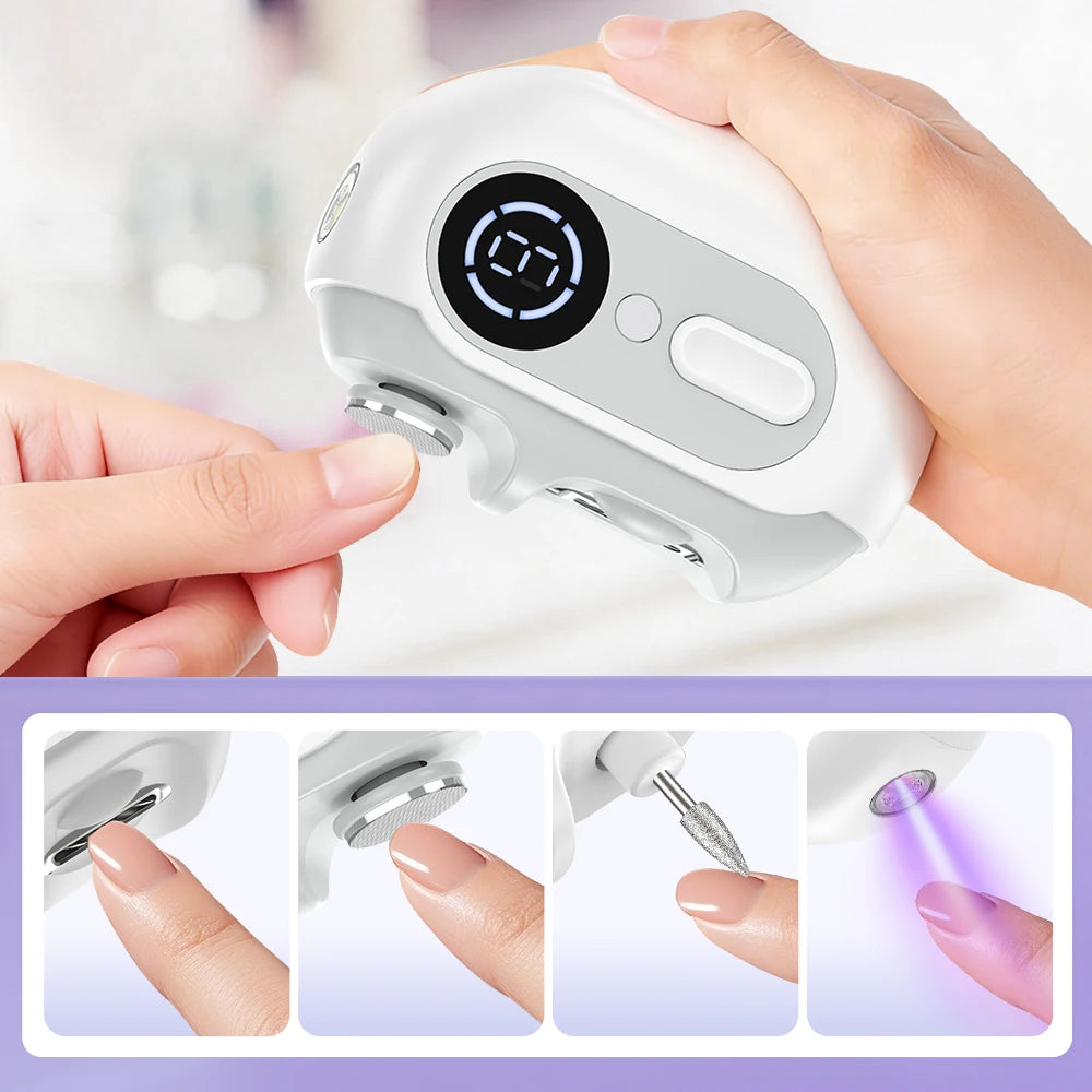 4-in-1 Electric Nail Clipper and Grooming Tool for Adults and Kids - 7