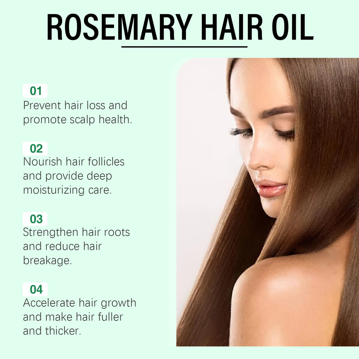 Rosemary Hair Growth Oil for Scalp Treatment and Thickening