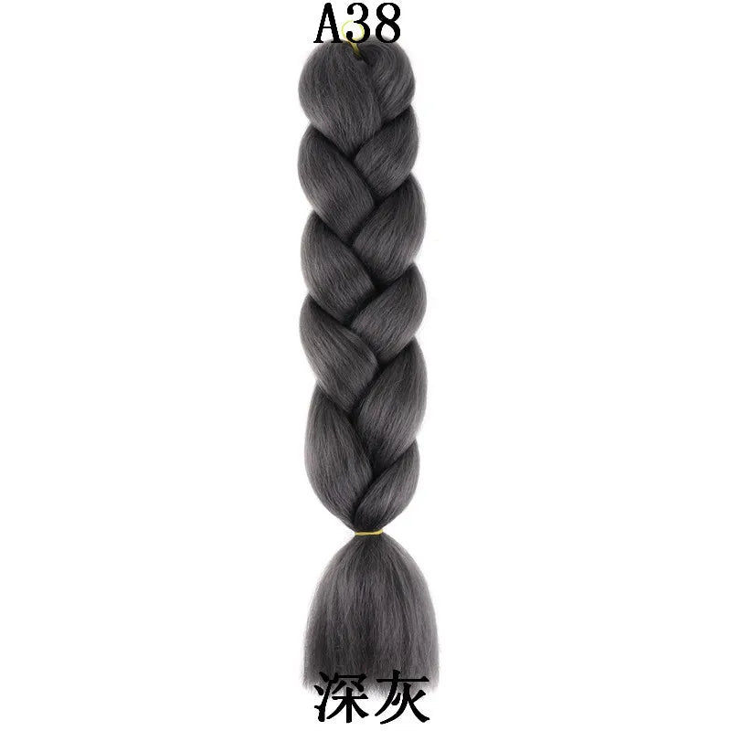 24-Inch Synthetic Jumbo Braiding Hair Extensions for Styling - 9