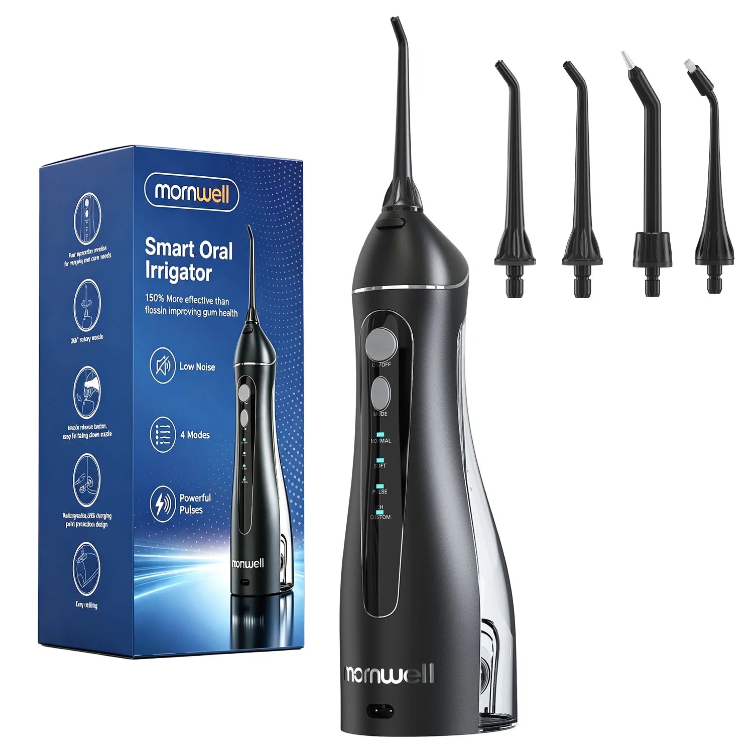 Portable Cordless Water Flosser for Teeth and Gum Health - 1