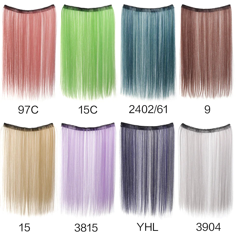 20 Inch Straight Clip-In Hair Extensions for Instant Highlights - 5