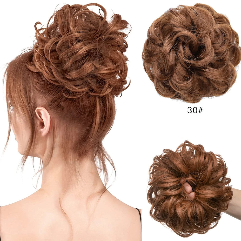 Wavy Curly Messy Hair Bun for Quick Elegant Hairstyles - 13