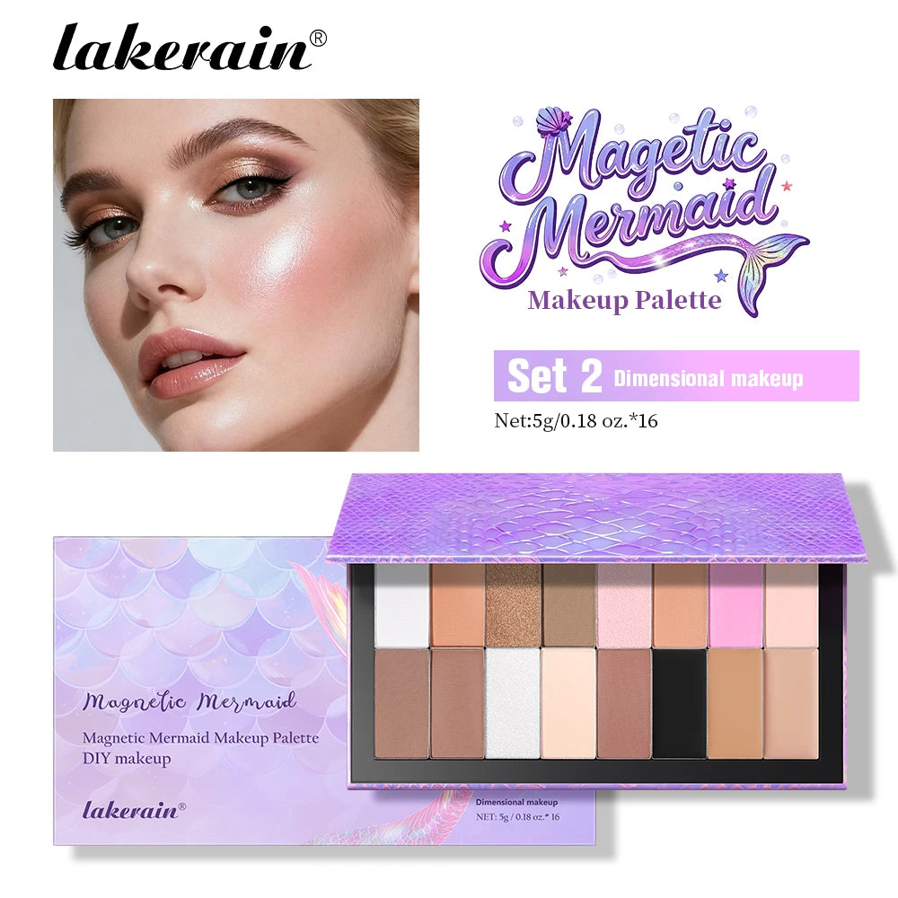 Magnetic DIY Makeup Palette for Eyeshadow Blush and Contour - 38