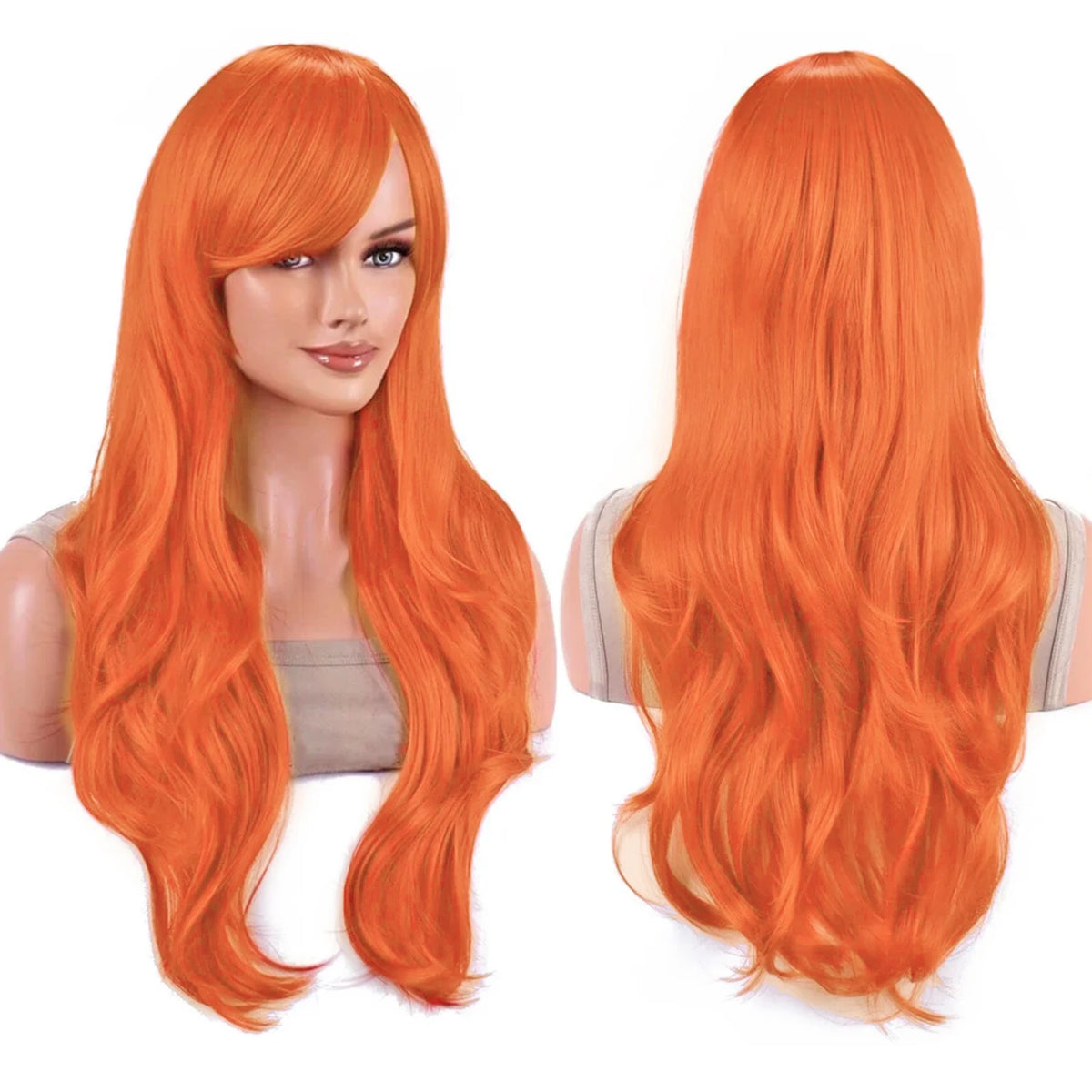 Long Wavy Sky Blue Cosplay Wig for Anime Costumes and Halloween