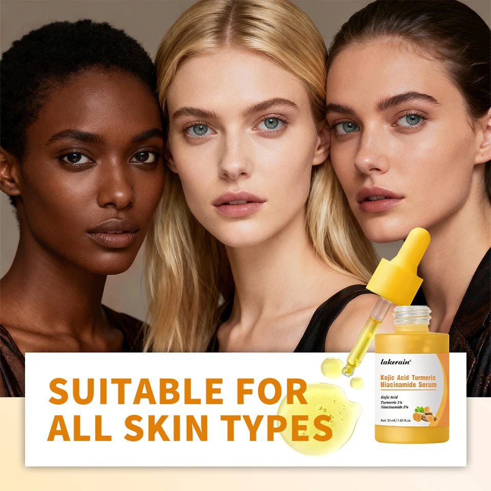 Brightening Kojic Acid and Turmeric Face Serum for Even Skin Tone - 9