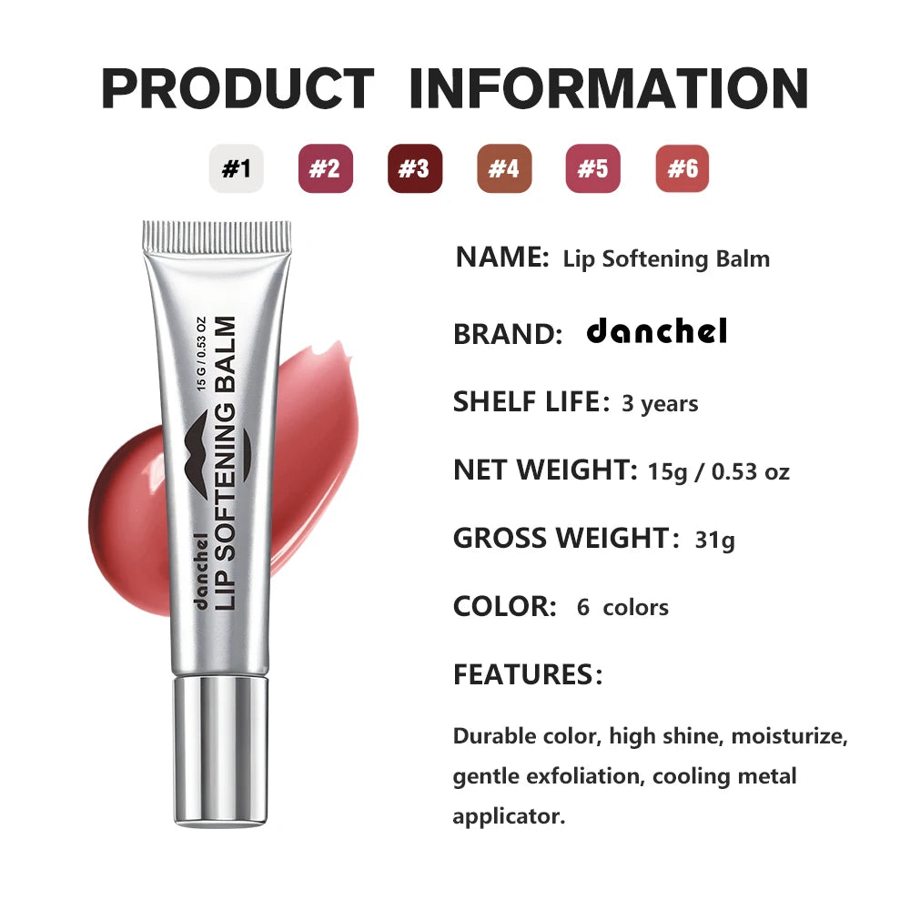 Hydrating Tinted Lip Balm for Smooth Glossy Lips and Daily Care