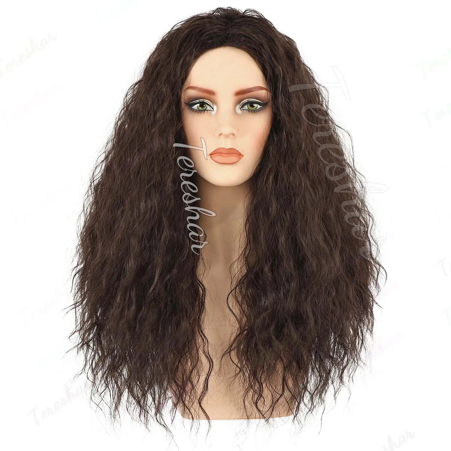 Long Curly Synthetic Witch Wig for Halloween Costume and Cosplay Parties - 14