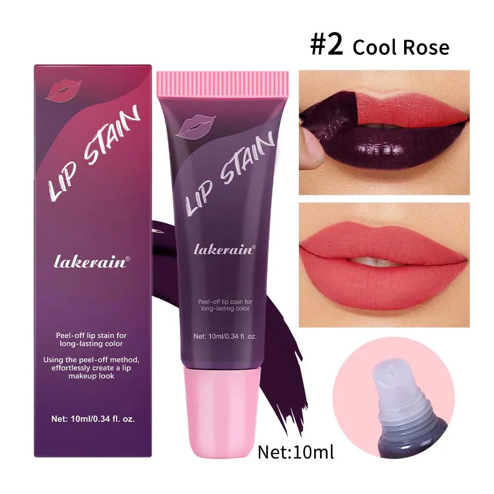 Waterproof Peel-Off Lip Stain for Long-Lasting Matte Color - 21