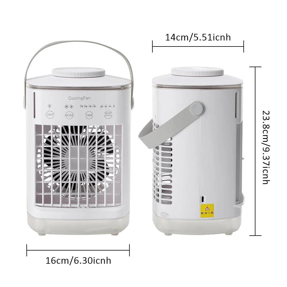 Portable Desktop Air Cooler and Humidifier with Misting Fan for Home - 14