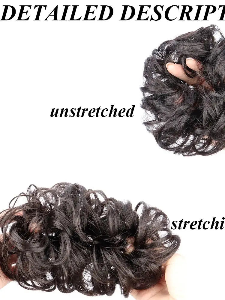 Wavy Curly Messy Hair Bun for Quick Elegant Hairstyles - 7