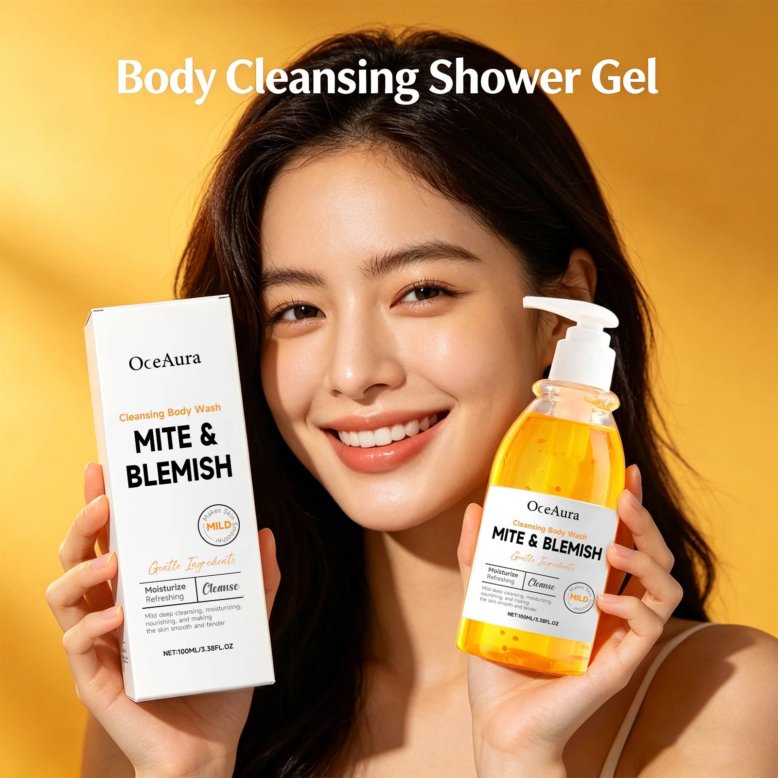 Anti-Mite and Acne Control Cleansing Body Wash for Oily Skin - 1