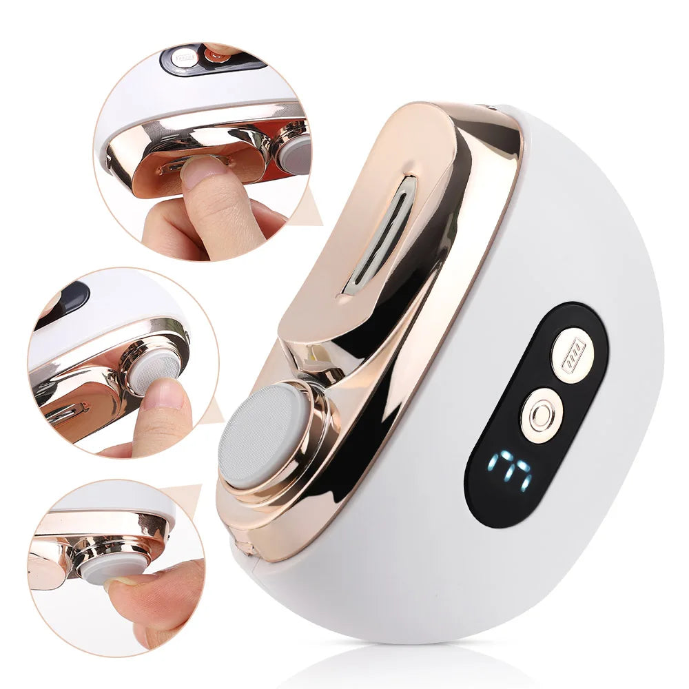 Electric Nail Trimmer and Polisher with LED Light for Baby and Adults