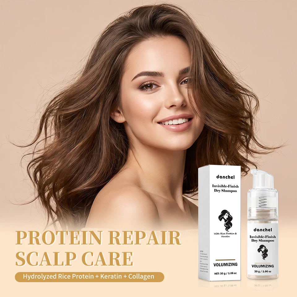 Invisible Dry Shampoo Powder for Instant Volume and Oil Absorption