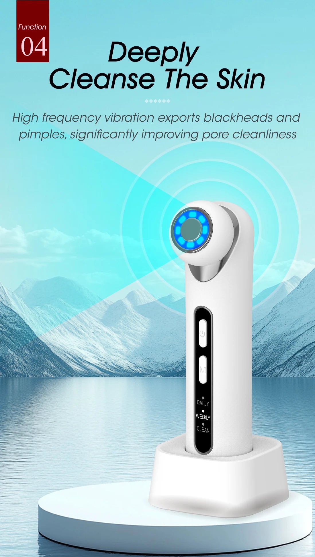 3-in-1 LED Photon Eye Facial Massager for Dark Circles and Fine Lines