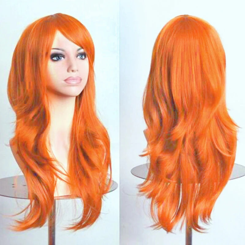 Long Wavy Synthetic Hair Wig for Cosplay and Costume Parties - 37