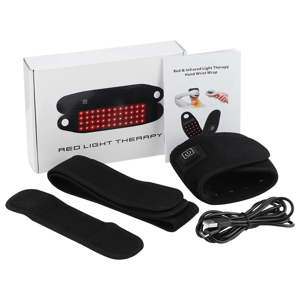 Infrared Red Light Therapy Wrist Brace for Pain Relief and Joint Support - 13