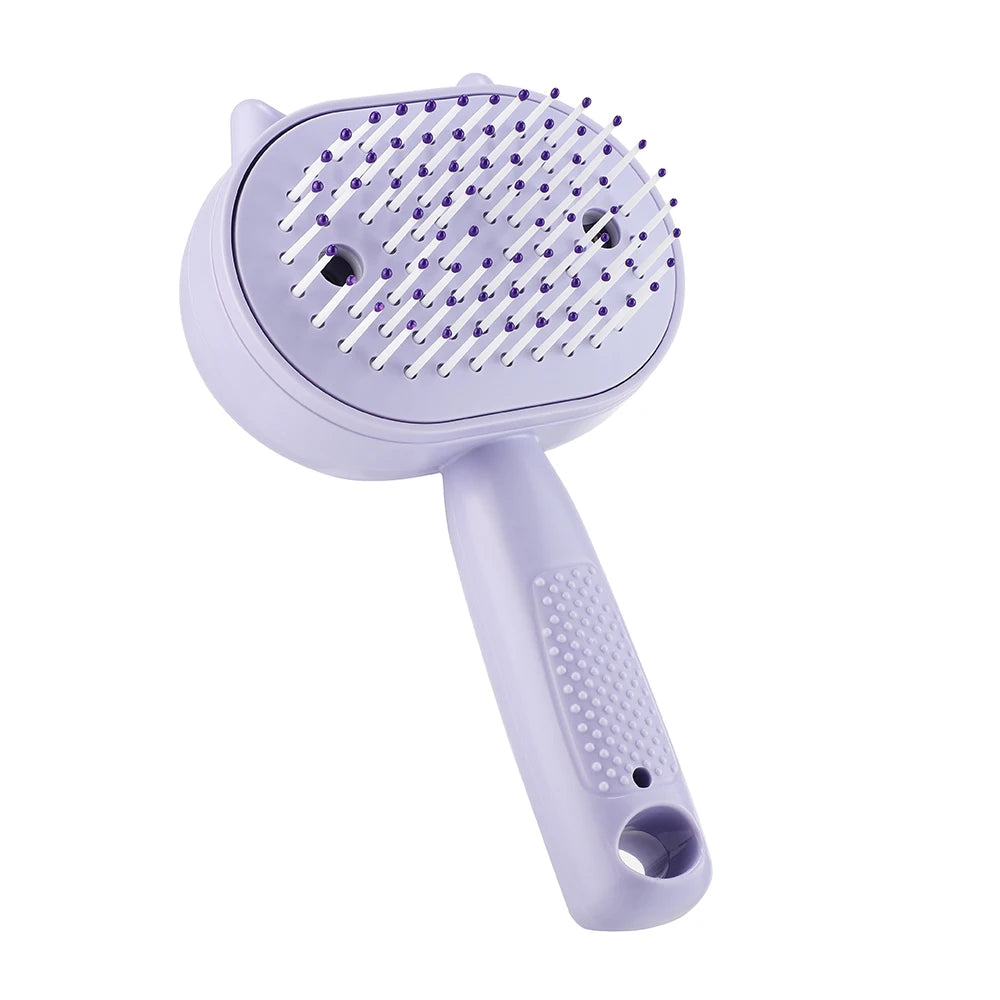 Electric Mist Spray Scalp Massager and Detangling Hair Brush