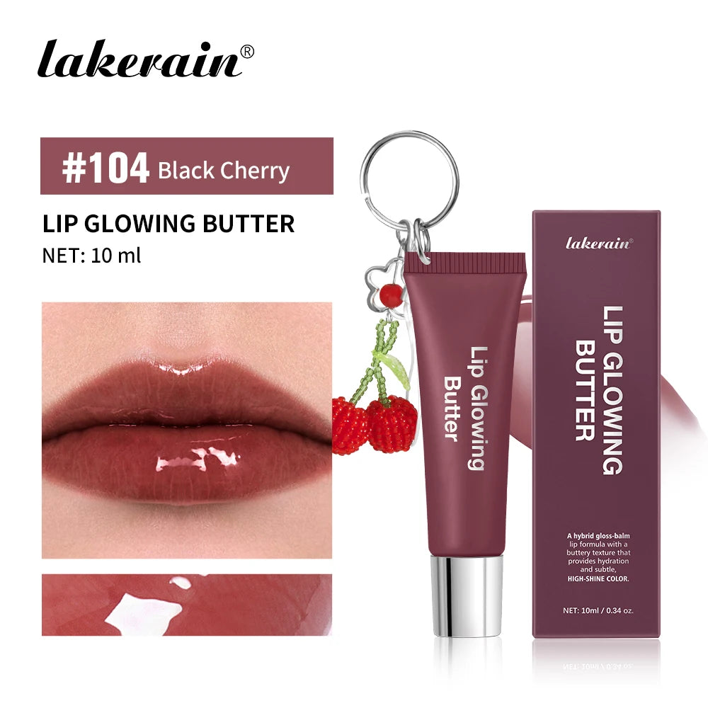 Hydrating Lip Gloss with Keychain for Long-Lasting Moisture and Shine - 21