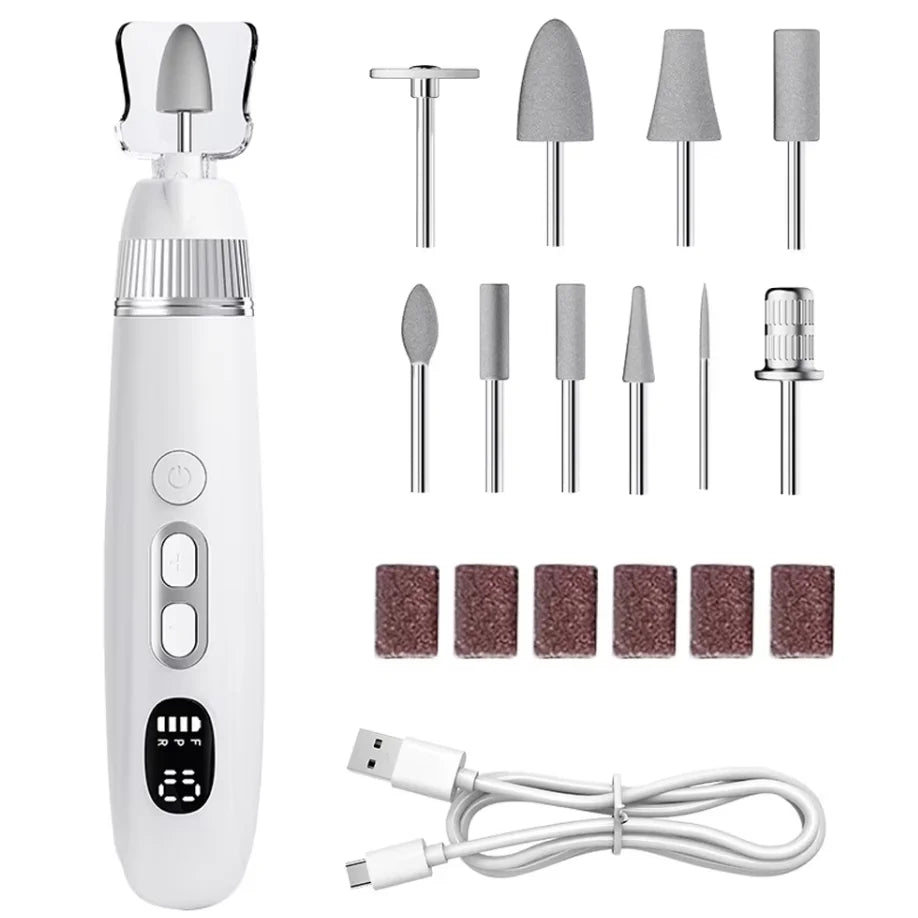 Electric Manicure and Pedicure Drill Kit for Professional Nail Care
