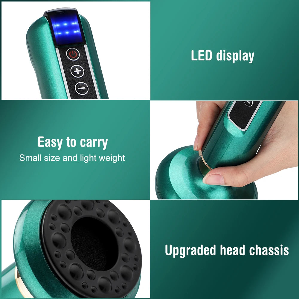Electric Cupping and Gua Sha Massage Tool for Pain Relief and Recovery