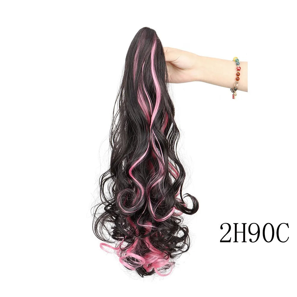 18-Inch Curly Claw Clip Ponytail Hair Extension - 9