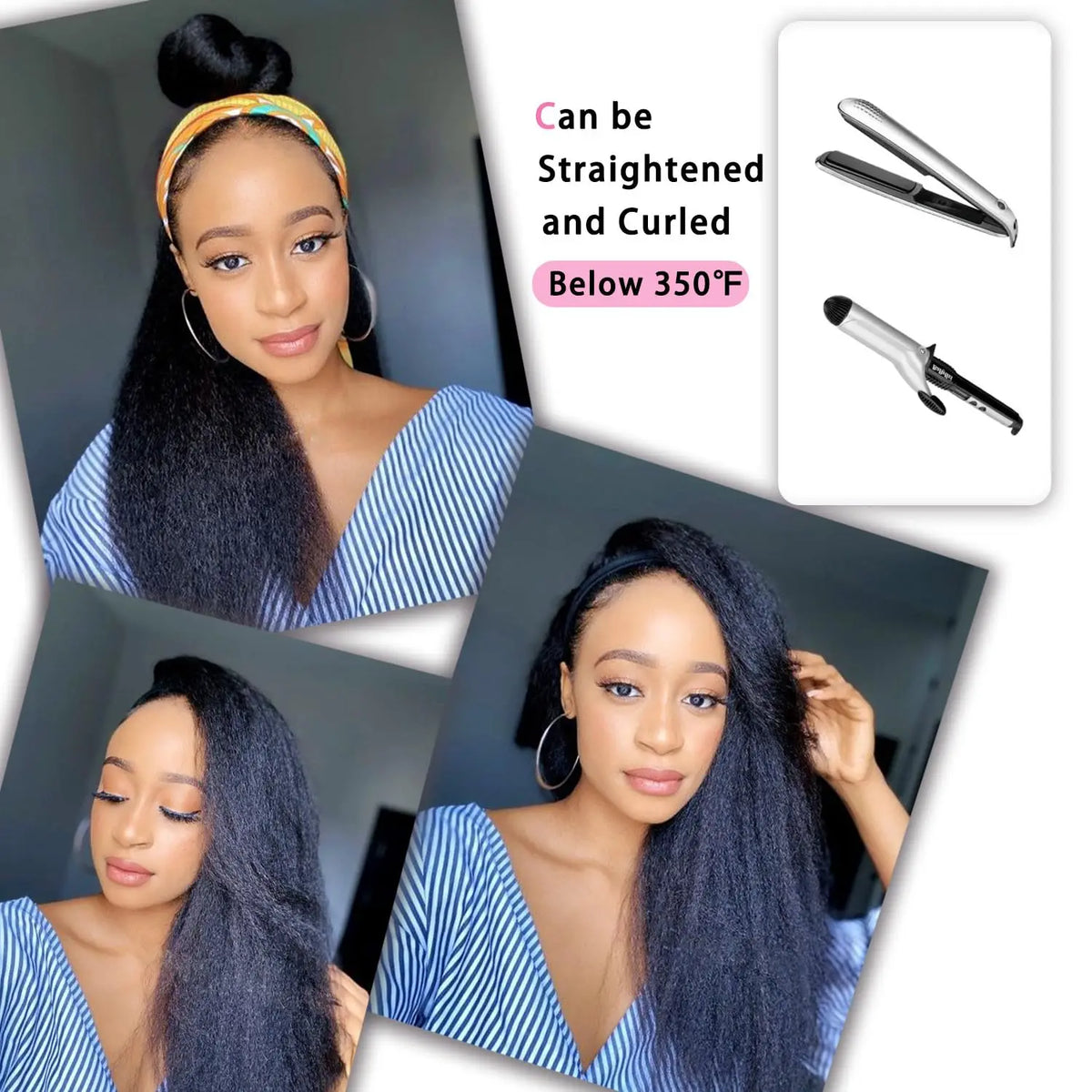 Long Yaki Straight Headband Wig for Easy Daily Styling